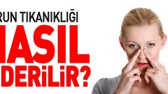 Burun Tıkanıklığı Çözümü Evde